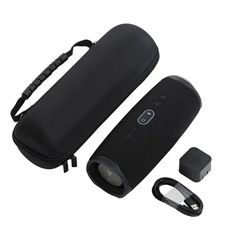 Super Convenient Black Hard Travel Shoulder Bag Storage Case Cover ForJBL Charge 4 Bluetooth Speaker with Strap Key Chain 40MAY806