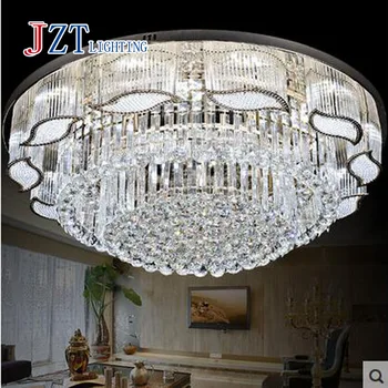 

Modern pendant lamp European style chandelier livingroom crystal ceiling lamp livingroom led lamp round bedroom hall lights