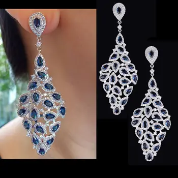 

missvikki High Quality Pendant Earring for Women Original Boucle d'oreille Femme 2019 Full Austrian crystal Party Jewelry