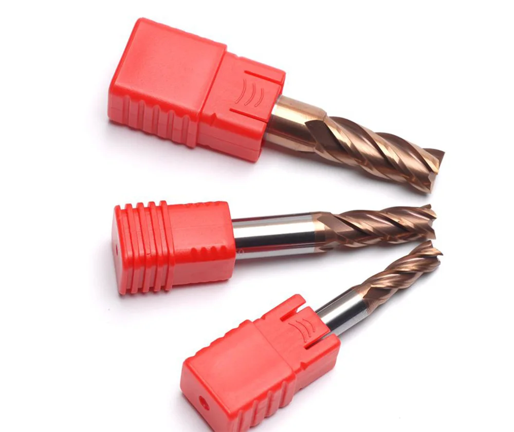 

HRC55 Carbide End Mill 4 Flutes Milling Cutter Alloy Coating Tungsten Steel Cutting Tools For CNC Maching Router Bits