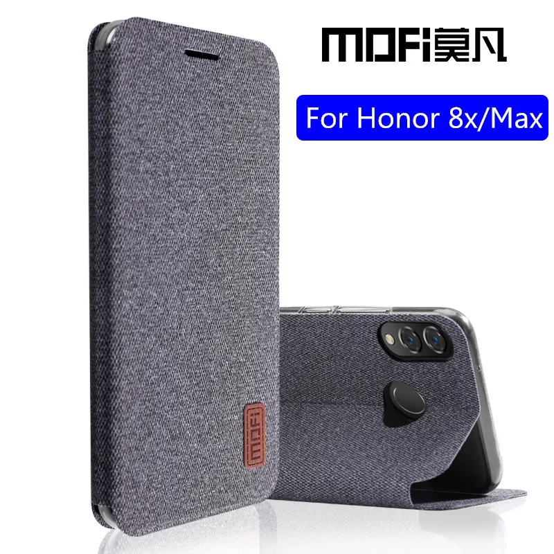 Kopen Voor Huawei honor 8x max case honor 8x flip cover silicone back coque shockproof phone case fundas MOFi originele honor 8x case