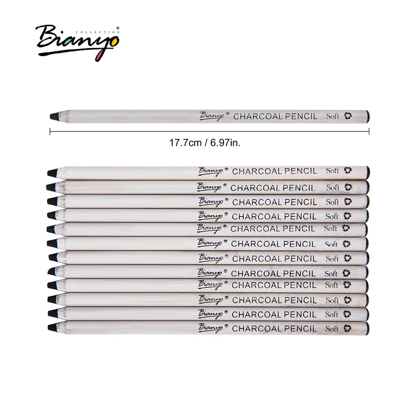 Bianyo Стандартный Карандаш, углеродная ручка, профессиональные канцелярские инструменты, 12 шт., простой карандаш для рисования и рисования, наборы карандашей
