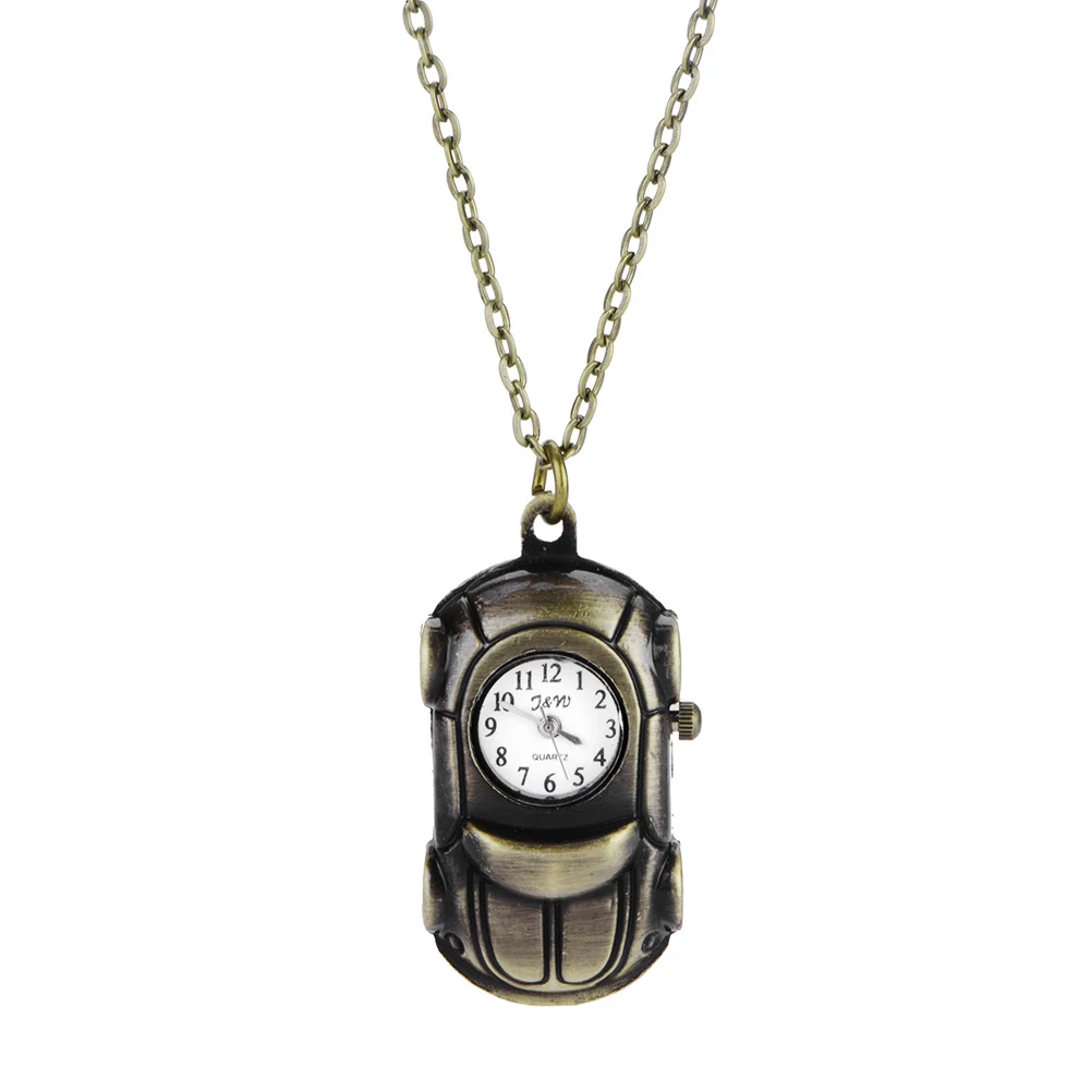 Творческий Часы для мальчиков и девочек Винтаж автомобиля Повседневные часы карманные часы брелок Цепочки и ожерелья подарок часы Для
