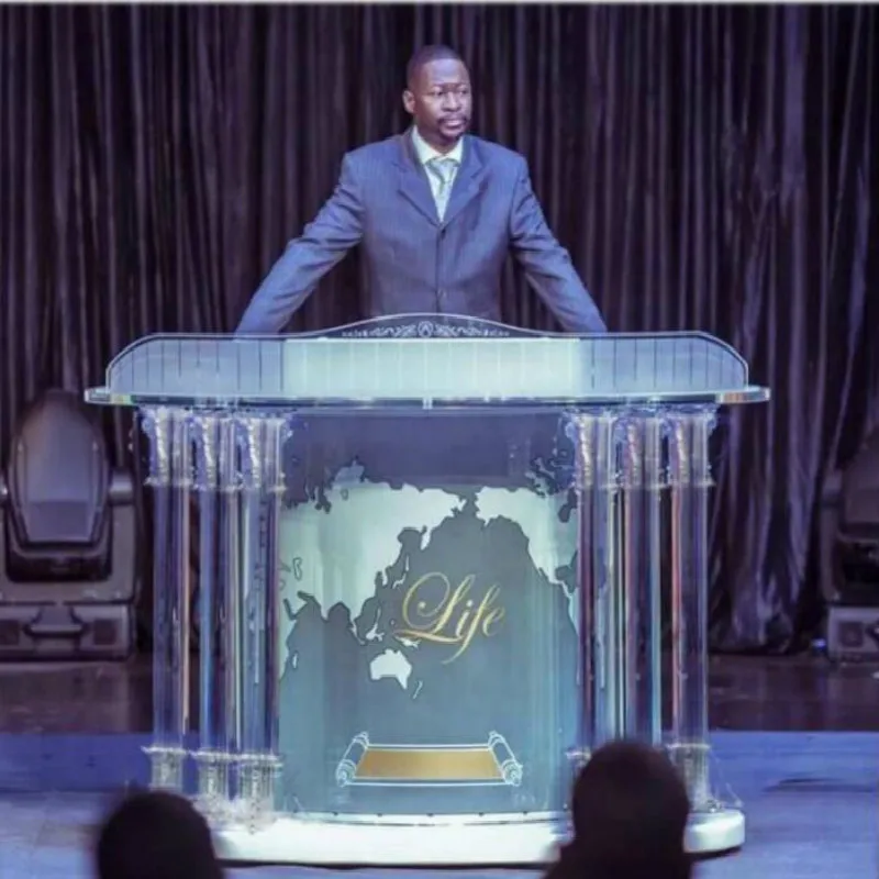 Modern Clear Acrylic Podium Lectern (Traditional) Crystal Pillars Church Pulpit, Bishop Pulpit. Acrylic Speech Lectern цена Modern Clear Acrylic Podium Lectern (Traditional) Crystal Pillars Church Pulpit, Bishop Pulpit. Acrylic Speech Lectern цены онлайн