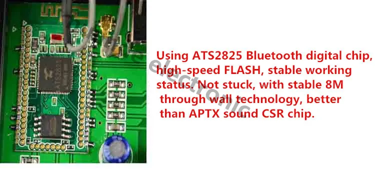 ATS2825 Bluetooth 4,1 U диск SD карта воспроизведения IIS ESS9023 декодирование 24 бит 96 кГц TDA1308 CMOS amp