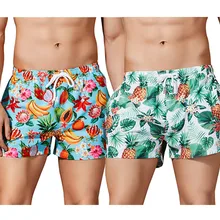 Мужские шорты для серфинга летние короткие пляжные шорты плавающие черные мужские плавки с фруктовым принтом зеленые красные мужские шорты для серфинга Мужской купальный костюм