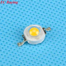 50 шт./лот 1 Вт(теплый белый) белый светильник 1 Вт белый светильник 80-90 лм высокомощный светодиодный светильник