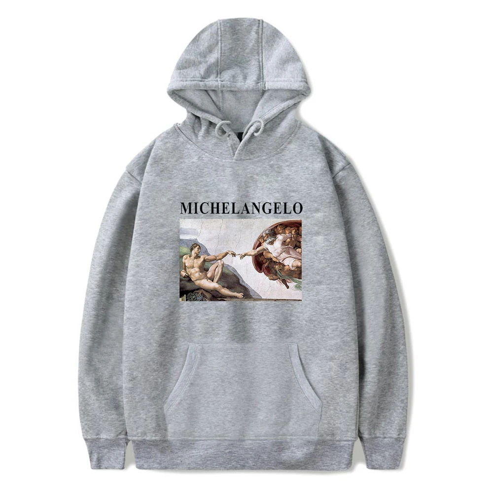  MICHELANGELO Famous artist Idol Hoodies Sweatshirt Popular Fashion Harajuku Streetwear 2019 New ove