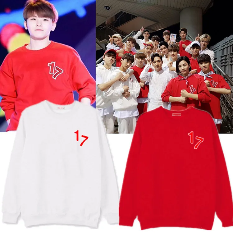 SEVENTEEN17 сочетание концерта dream Li Zhixun Yin Jinghan Cui Shengzhe с круглым вырезом | Женская