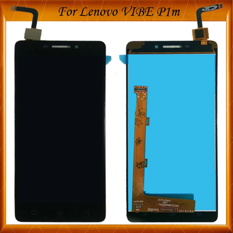 Для Lenovo VIBE P1m P1ma40 P1mc50 TD-LTE ЖК-дисплей с сенсорным экраном дигитайзер в сборе черный
