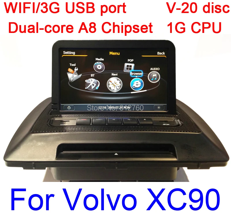 Free shipping S100 Car DVD for VOLVO XC90 with Fast A8 Chipset GPS