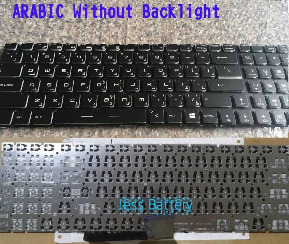 

News keyboard for MSI GL72 GP72 GE62 GE72 GL62 GP60 GS70 GL72M Arabic/CANADIAN FRENCH/FRENCH/Deutsch German/ITALIAN/PORTUGUESE