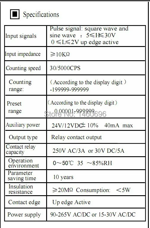 90-265 в AC/DC Mypin 6 цифр счетчик партии счетчик 2 Реле Выход FC8-6CRRB 48H X 96W