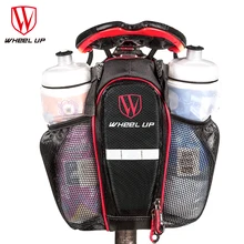 WHEEL UP 2 Pockets Bike Bags Nylon Waterproof Saddle Bag MTB Road Bicycle Seat Tail Pouch Bottle package Cycling Accessories