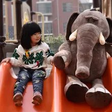 Мягкая плюшевая игрушка-слон 80 см, мягкая подушка для куклы b0907