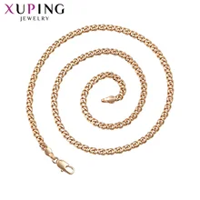 Xuping Модное Новое поступление дизайнерское большое длинное позолоченное ожерелье без камня женское ювелирное изделие подарок S193, 1-45535