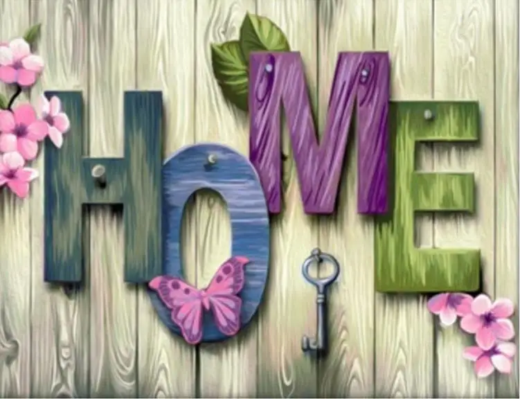 

Full Square 5D Diamond Painting Home sweet home Rhinestone Mosaic Painting New Arrival DIY Cross Stitch 3D Diamond Embroidery