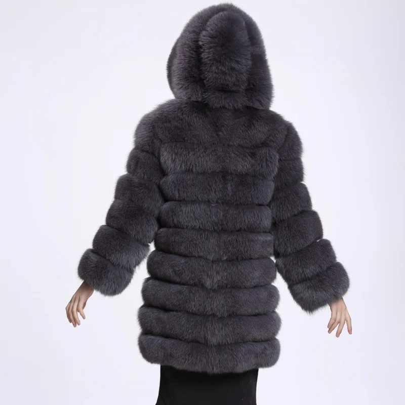 ZADORIN Winter Luxury Faux Mink Fur Coat Hooded Women Thick Warm Fluffy Faux Fur Jacket Ladies Coats Black Pink Fur Pele