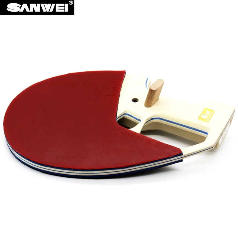 

ITTF Approved SANWEI 9th Generation Ready Made Pistol Table Tennis Racket / Ping Pong Racket/ table tennis bat