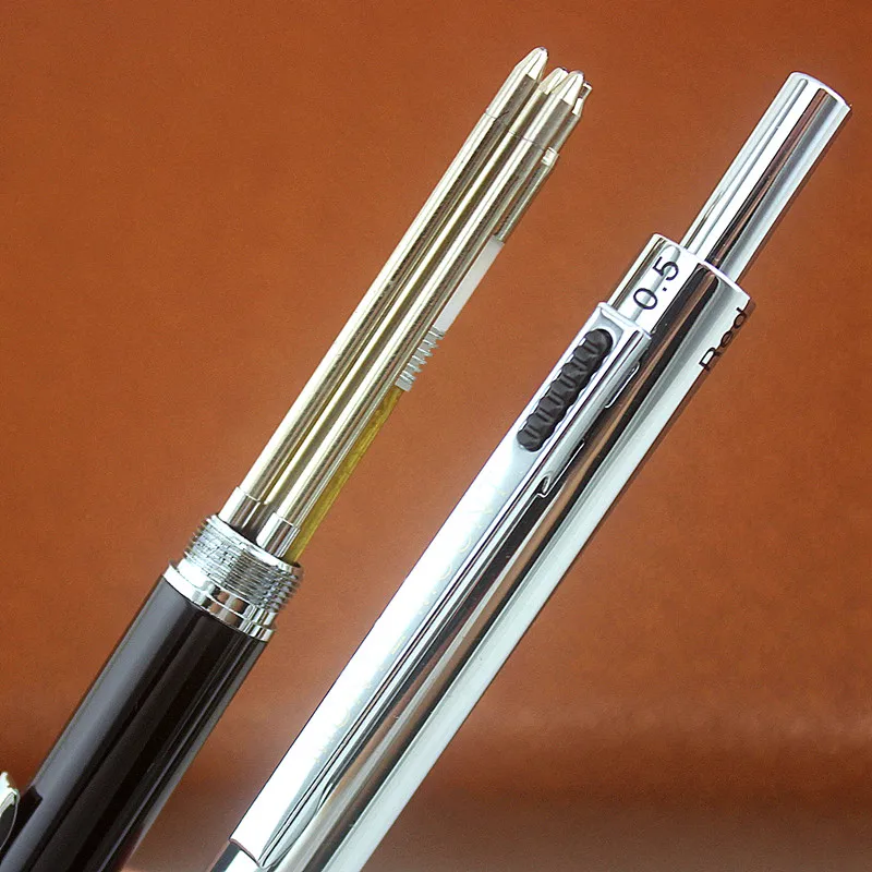 Роскошная Шариковая ручка для школы и офиса 0,7 мм Цветные гелевые ручки 4 разных цвета 0,5 мм стержни для карандаша гладкие канцелярские принадлежности