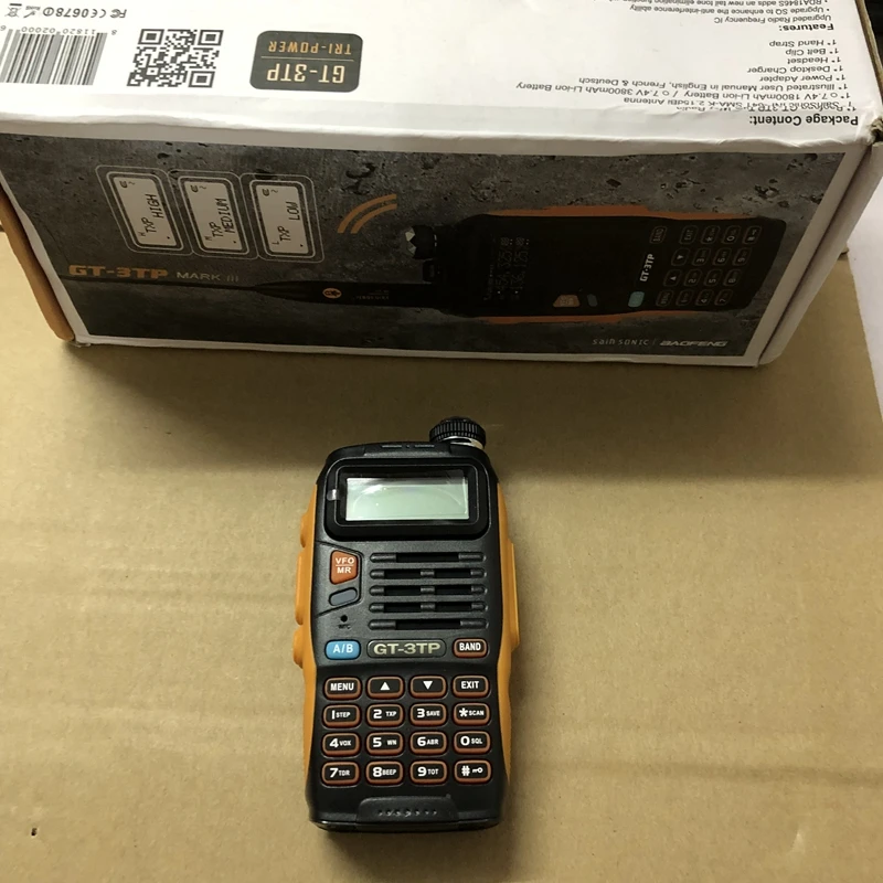 

Baofeng GT-3 walkie talkie dual band 136-174/400-520 MHz Dual Band FM VHF UHF Ham raido strong signal 23 cm antenna add cable