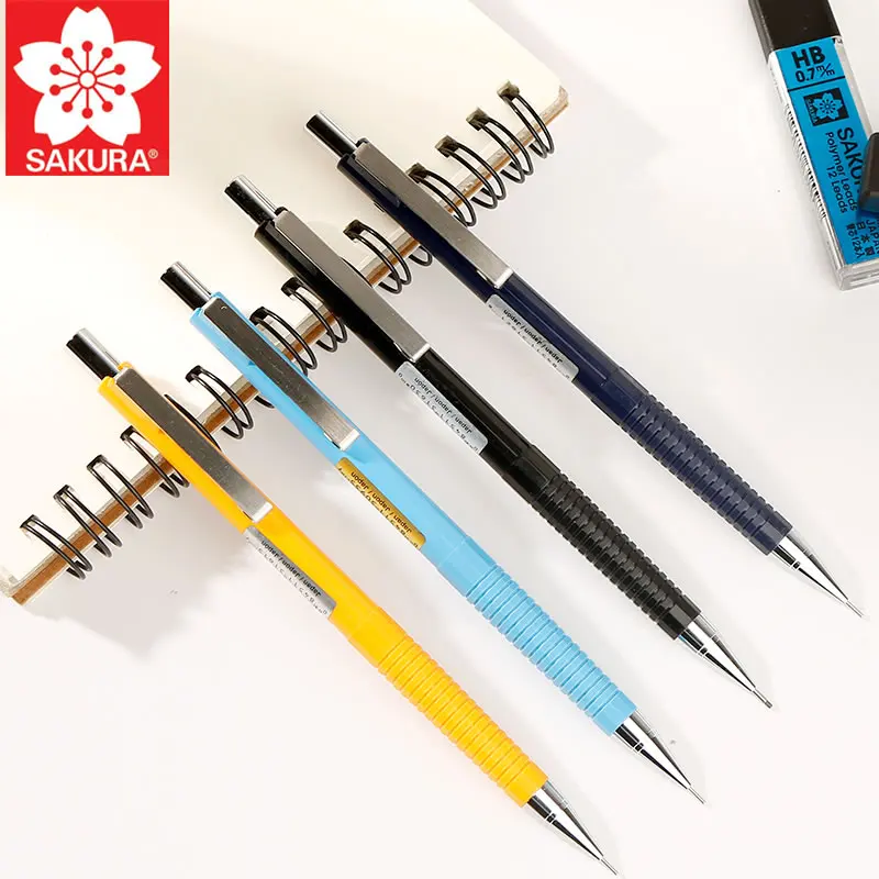 

Sakura Mechanical Pencil 0.3/0.5/0.7mm Metal Pencil Automatic Pen Pencil Lead Refill Stationery School Office Art Supplies