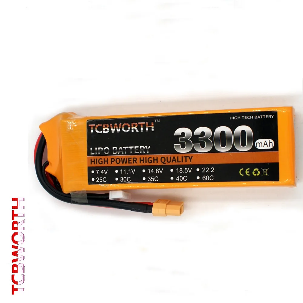 Аккумулятор Lipo 3S 11 1 В 3300 мАч 60C RC LiPo для радиоуправляемого самолета вертолета