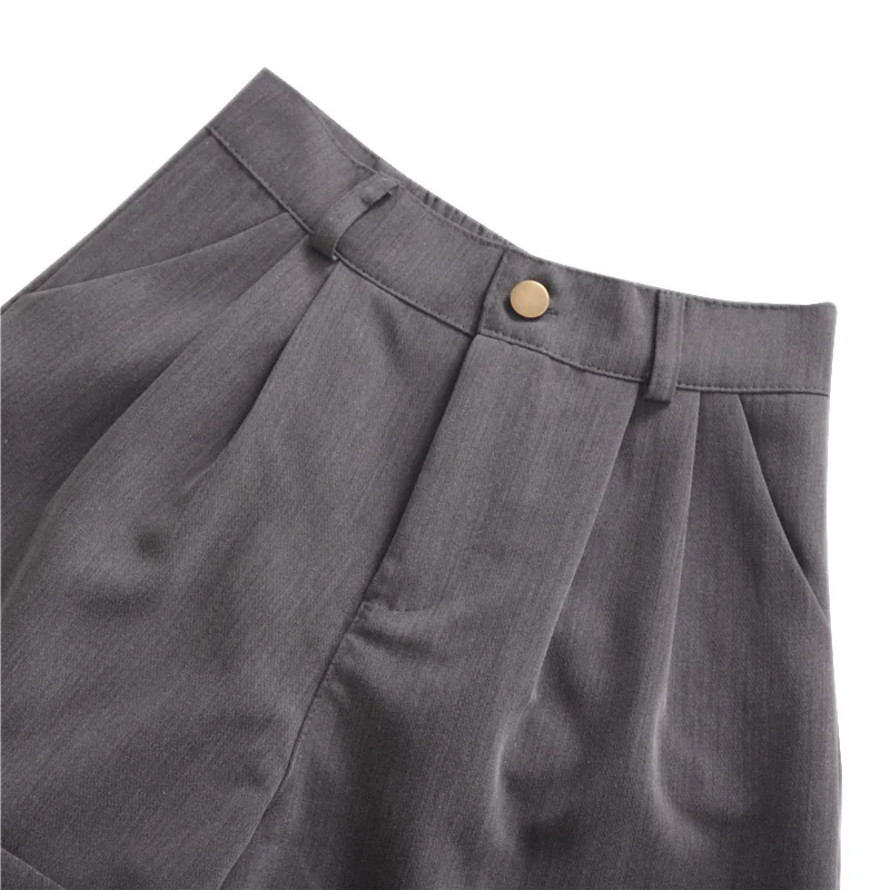 

2019 Biker Shortswomen Solid Color Casual Wide Leg High Waist Summer Loose Sports Slim Casual Shorts