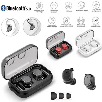 

Hot TWS Wireless Bluetooth Earphones Touch Stereo Bluetooth 5.0 Headset Outdoor Sports Fitness Mini Earbuds for iPhone Android