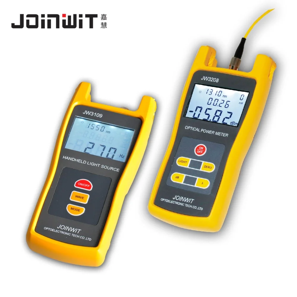 

Fiber Optical Multimeter -70~+6dBm JW3208A High Precision Optical Power Meter and JW3109 Optical Light Source 1310/1550nm