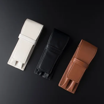 

New 3 colors select pencil case Handmade notebook Pencil Bag leather cover bag Student Office School supplies