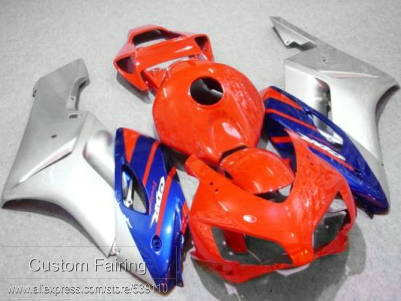 100% литьевая форма обтекатель комплект для CBR1000RR 2004 2005 красный серебристый синий