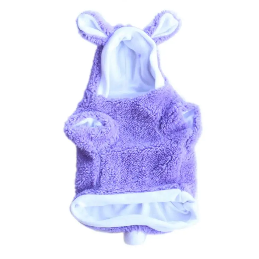 2018 NEW Fashion Coat Cute Rabbit Clothing Puppy and Kitten Pet Transform Clothes Velvet