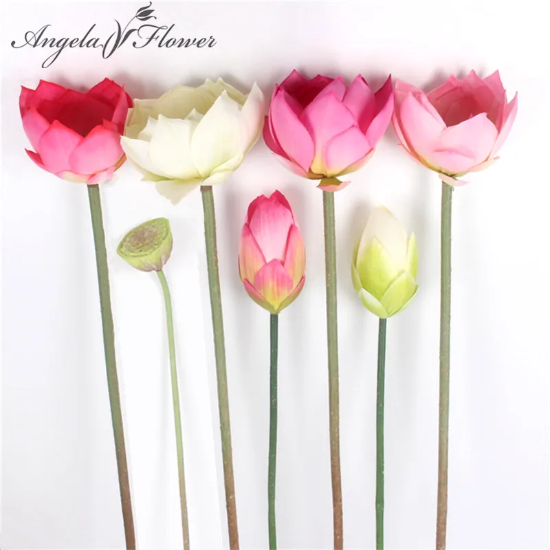 

Artificial Lotus flower simulation foam plant European st fresh pastoral style home garden decoration hotel pond scenery decor