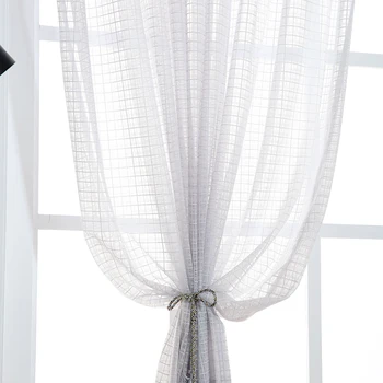 

DSinterior elegant classic design tulle sheer curtain for bedroom or living room window