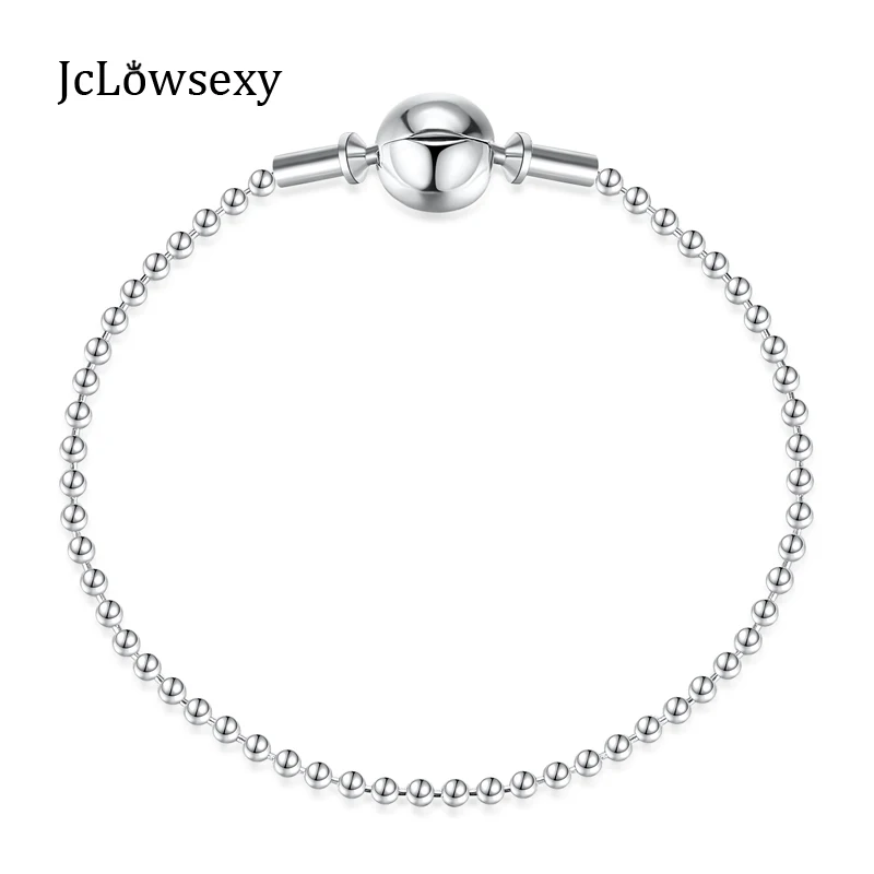 

Authentic 925 Sterling Silver Beaded Bracelet ESSENCE COLLECTION Bracelets & Bangles Fit DIY Pan Beads Charms Women Jewelry
