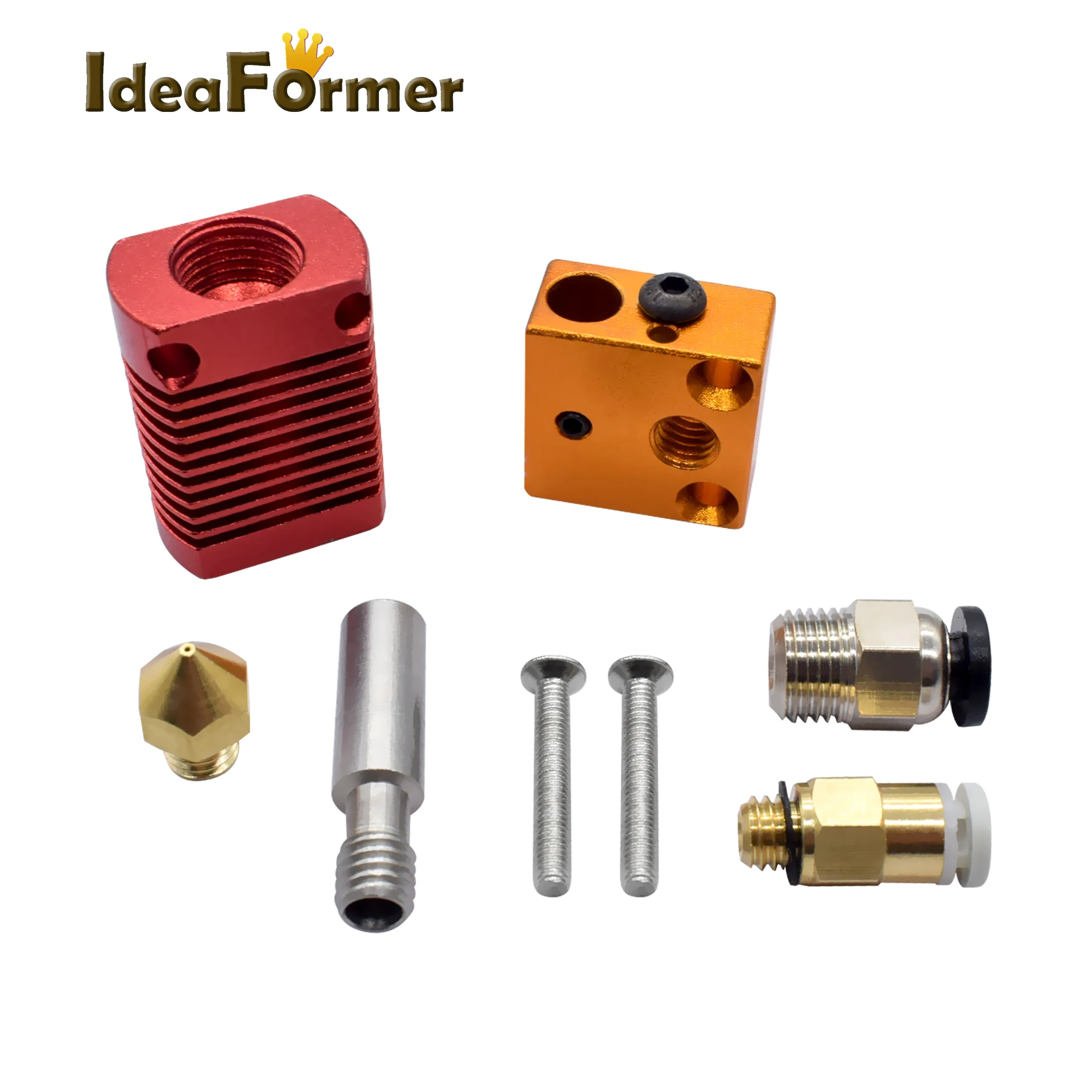 Запчасти для 3D принтера CR10 Hotend комплект экструдера 12 В/24 В сопла 0 4 мм алюминиевый
