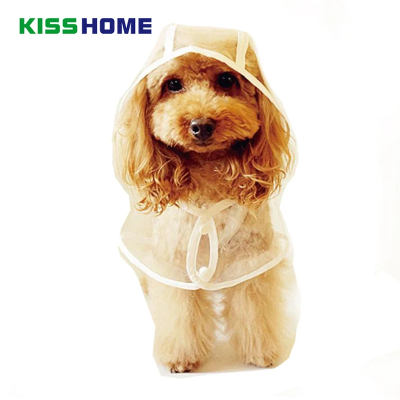

Multi-color Fashion Pet Clothes Dog Raincoat Transparent Rain Coat Waterproof Pets Raincoats Small Dogs Clothing XS-2XL