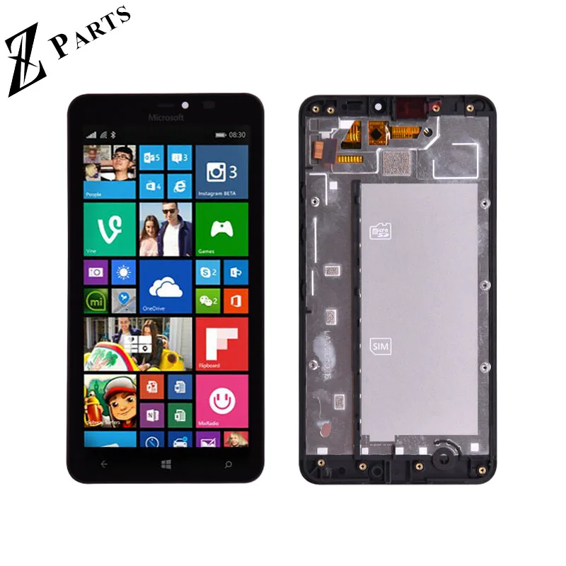 Скидка Оригинальный Для microsoft Nokia Lumia 640XL 640 XL ЖК дисплей с кодирующий преобразователь сенсорного экрана в сборе с рамкой Бесплатная доставка