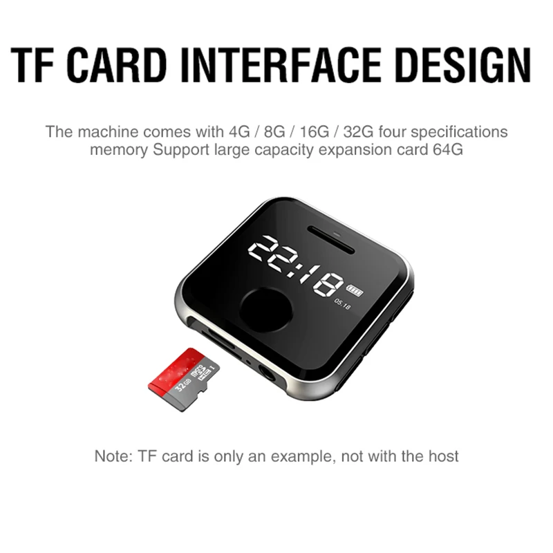 HBNKH R300 USB Mini MP3 Music Player 8GB Portable