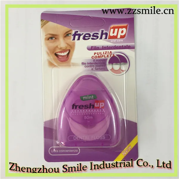 

50M Micro wax Peppermint flavor Dental Flosser Interdental Brush Teeth Stick Toothpicks Floss Pick Oral Hygiene clean wire MH486