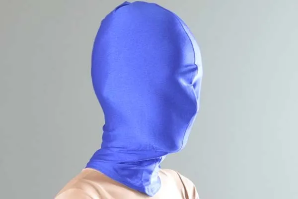 

Classic Halloween Costumes Blue Lycra Spandex Head Hood Tights Unisex Fetish Zentai Suit Can Custom Colors