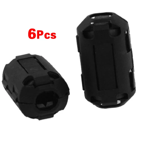 6 x клип на EMI RFI шум ферритовый сердечник фильтр для кабеля 7 мм|clip on|ferrit filter 7mmclip for