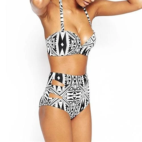 Geometric print bikini Clearance
