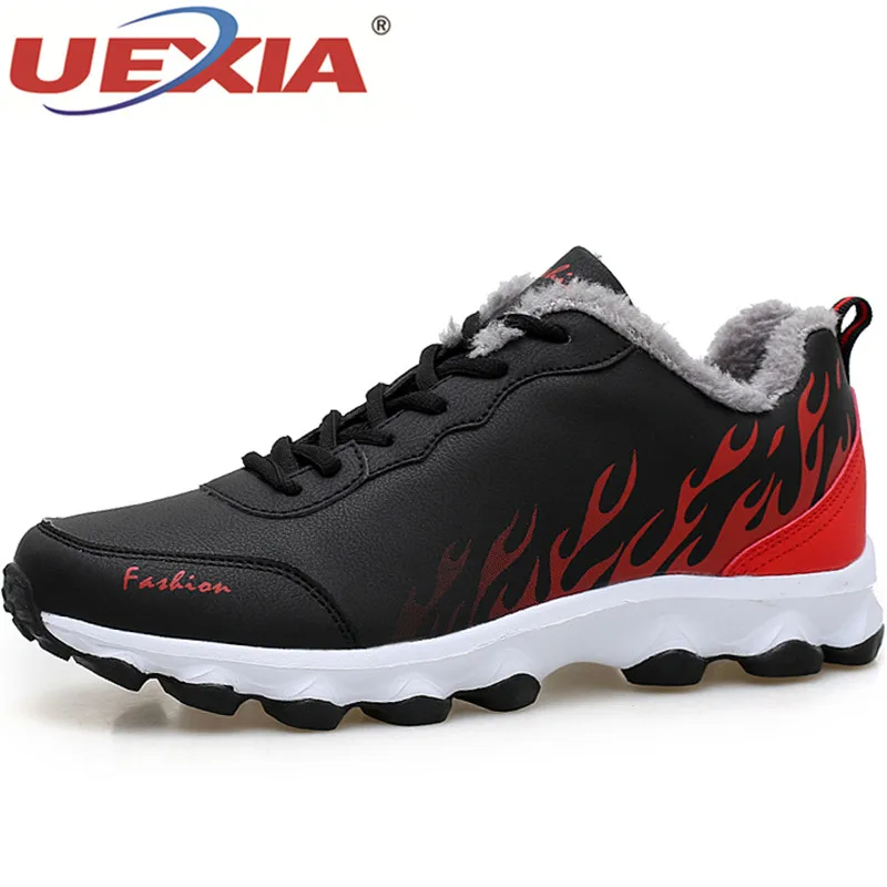 

UEXIA Unisex Mens Casual Boat Shoes Moccasins Hombre Footwear Plush Fur Winter Man Sneakers Slip on Footwear Male Adult Luxury