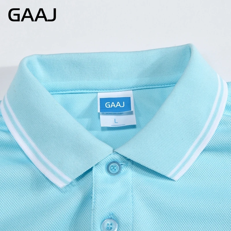 GAAJ, рубашка поло, мужские Поло, Homme, летняя рубашка, известный американский бренд, хлопковая, короткая, в полоску, Мужская одежда, желтого цвета, размера плюс, 3XL, 4XL