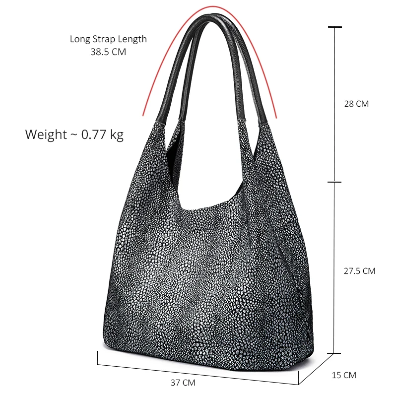 REALER genuine leather shoulder bag designer handbags women bags fashion Hobo bag ladies bags large capacity female