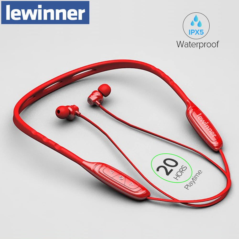 Спортивные Bluetooth наушники Lewinner W1 с активным шумоподавлением беспроводная