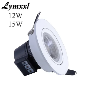 

White shell 12w 15w Led Cob Downlight Integrated Led Recessed Spot Lights For Home 1250lm 60angle CRI 85 With Led Driver UL CE