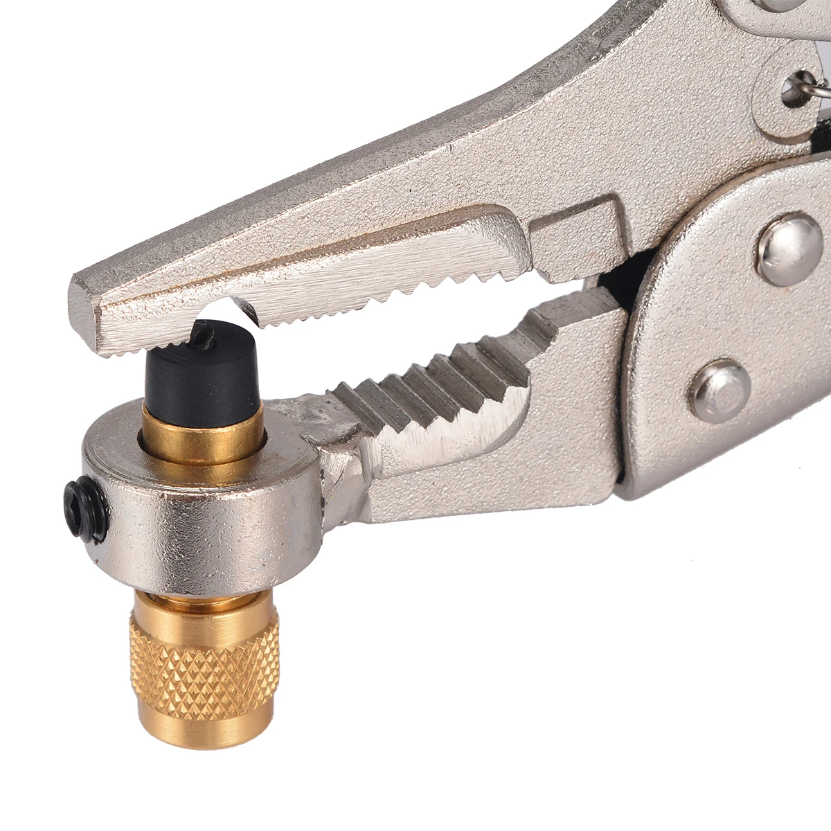 1pcs Air Conditioner Plier Welding Locking Plier For Refrigerant Recovery Tube Hand Tool 21.5cm